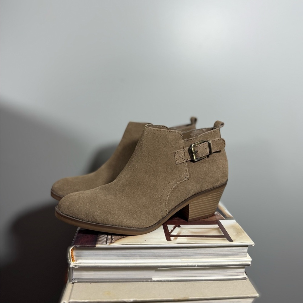 Sonoma Size 9 Women's Tan Suede Ankle Boots - Picture 8 of 15
